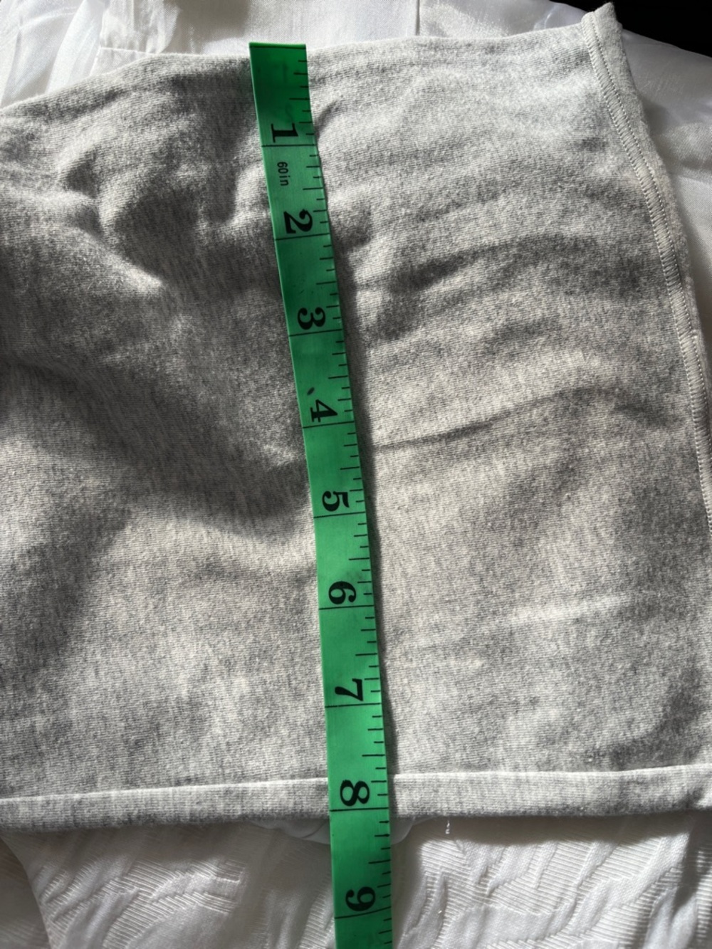 SKIMS Light Gray Cotton Jersey Foldover Lounge Pants - Picture 9 of 9